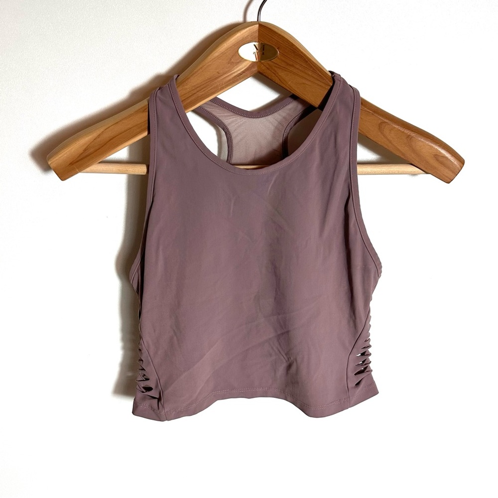ALO Yoga Mauve Crop Tank Top